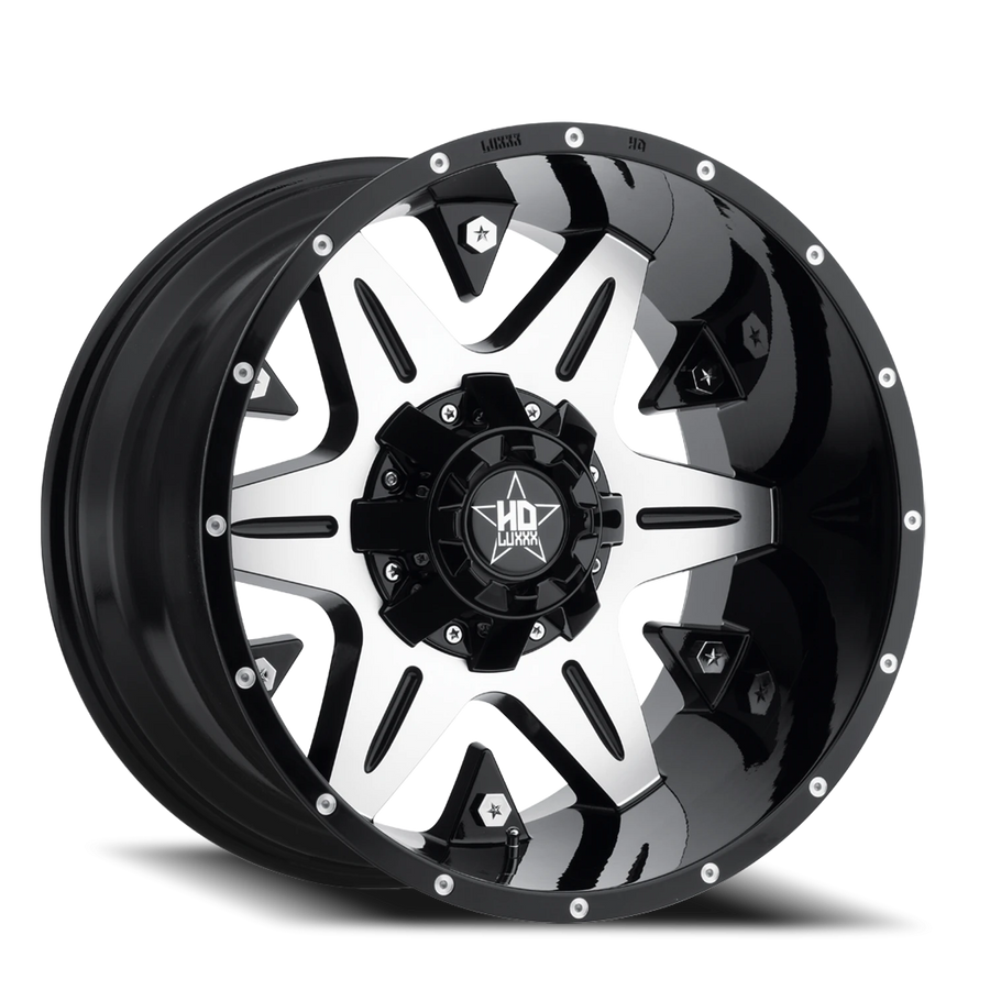 LHD3 20X10 5127/139.7 -18 78.1 Gloss Black Lip Machined Face