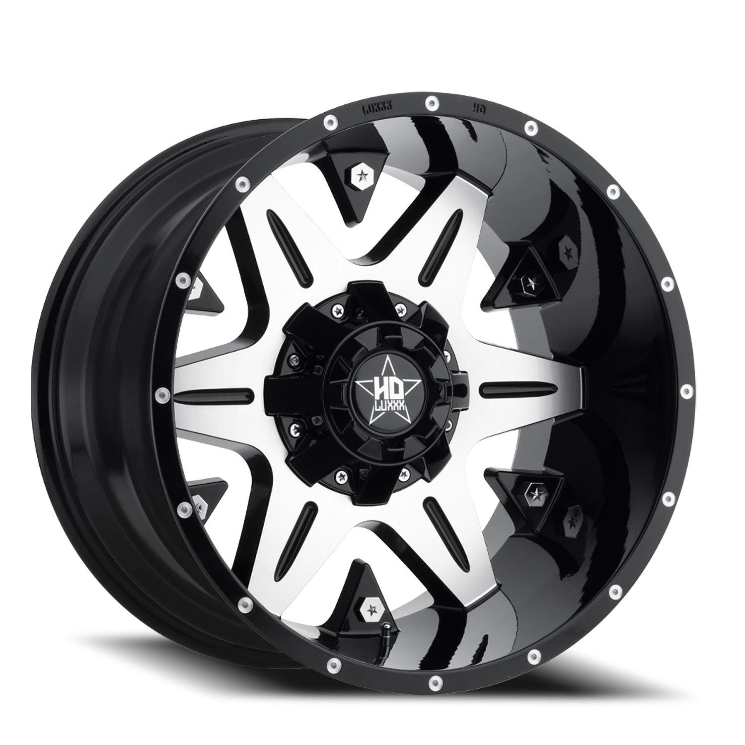 LHD3 20X10 6135/139.7 -18 106.1 Gloss Black Machined Face