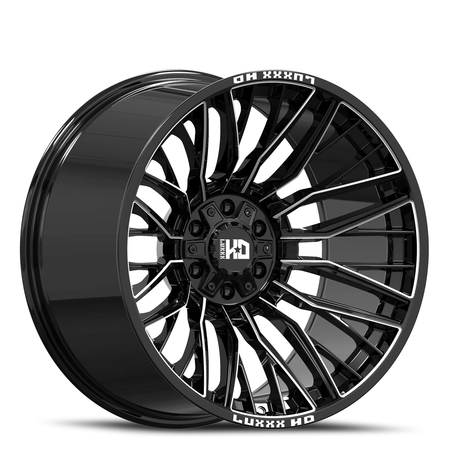 LHD44 22X10 8165 0 125.1 Gloss Black Milled
