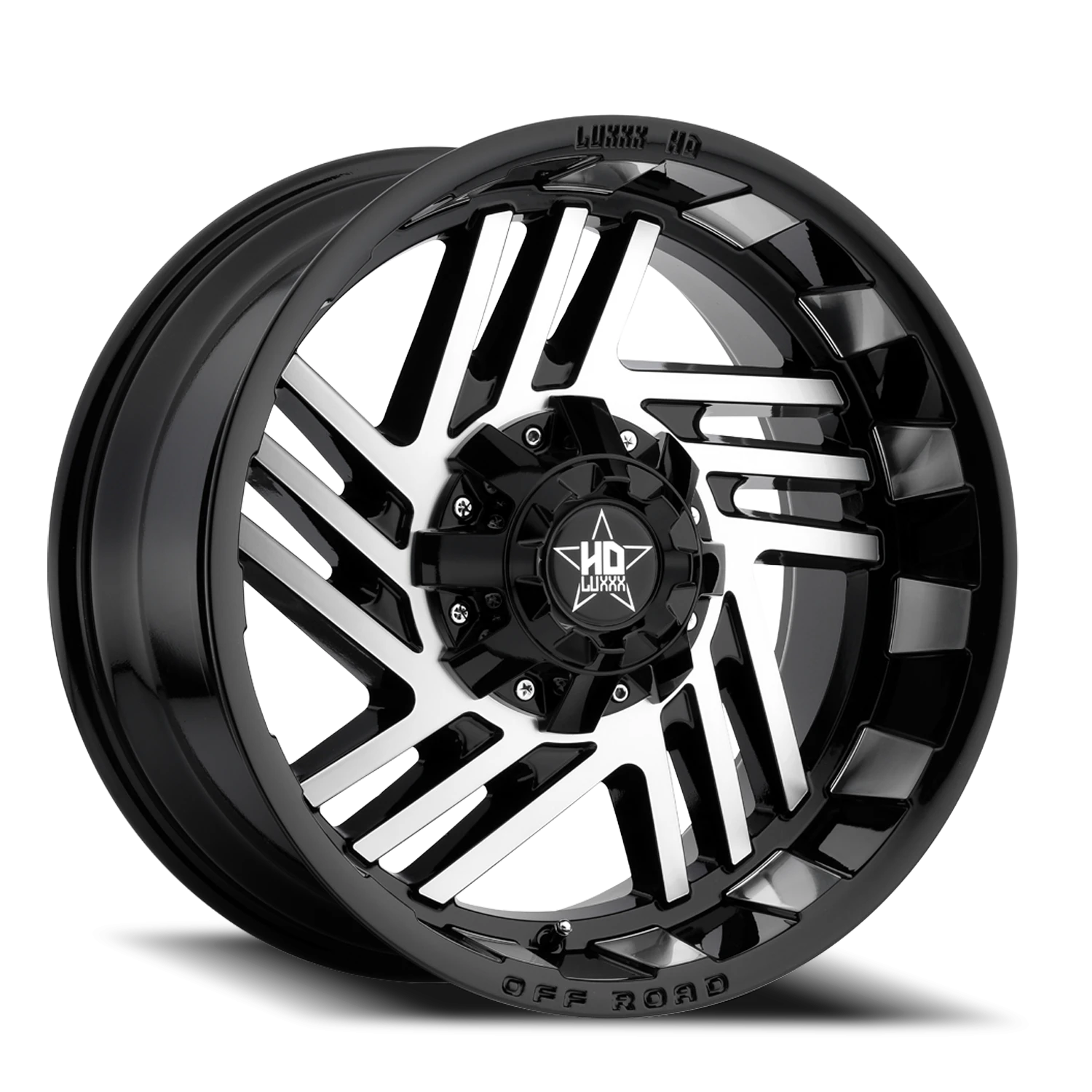 LHD4 20X10 5127/139.7 -18 78.1 Gloss Black Machined Face