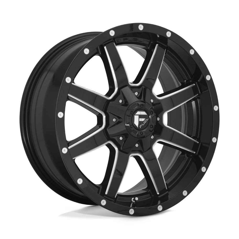 FUEL D610 18X9 8X180 GL-BLK-MIL 1MM