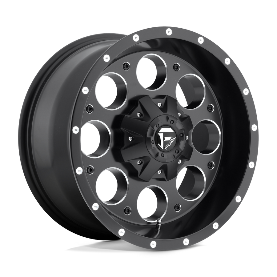 FUEL D525 15X8 5X4.75/5.0 MT-BLK-MIL -18MM