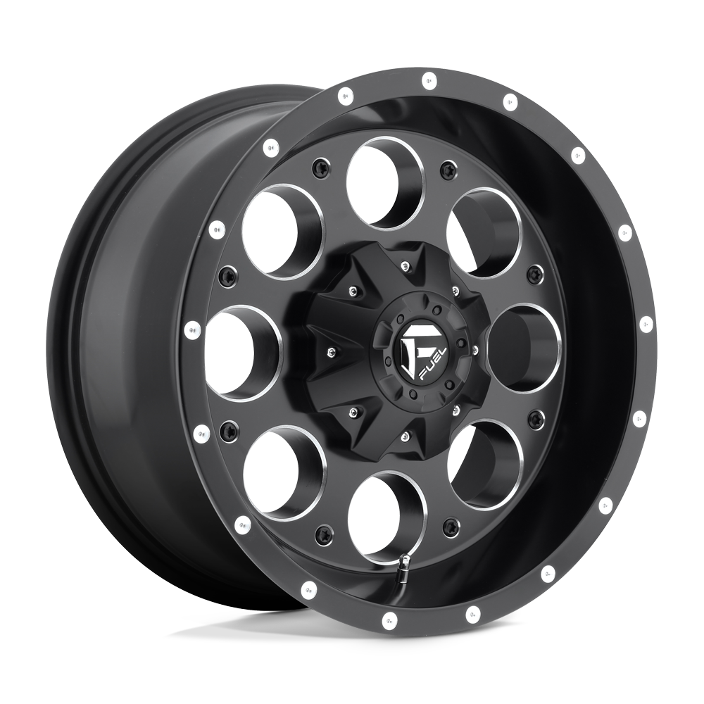 FUEL D525 16X8 5X4.5/5.0 MT-BLK-MIL 01MM
