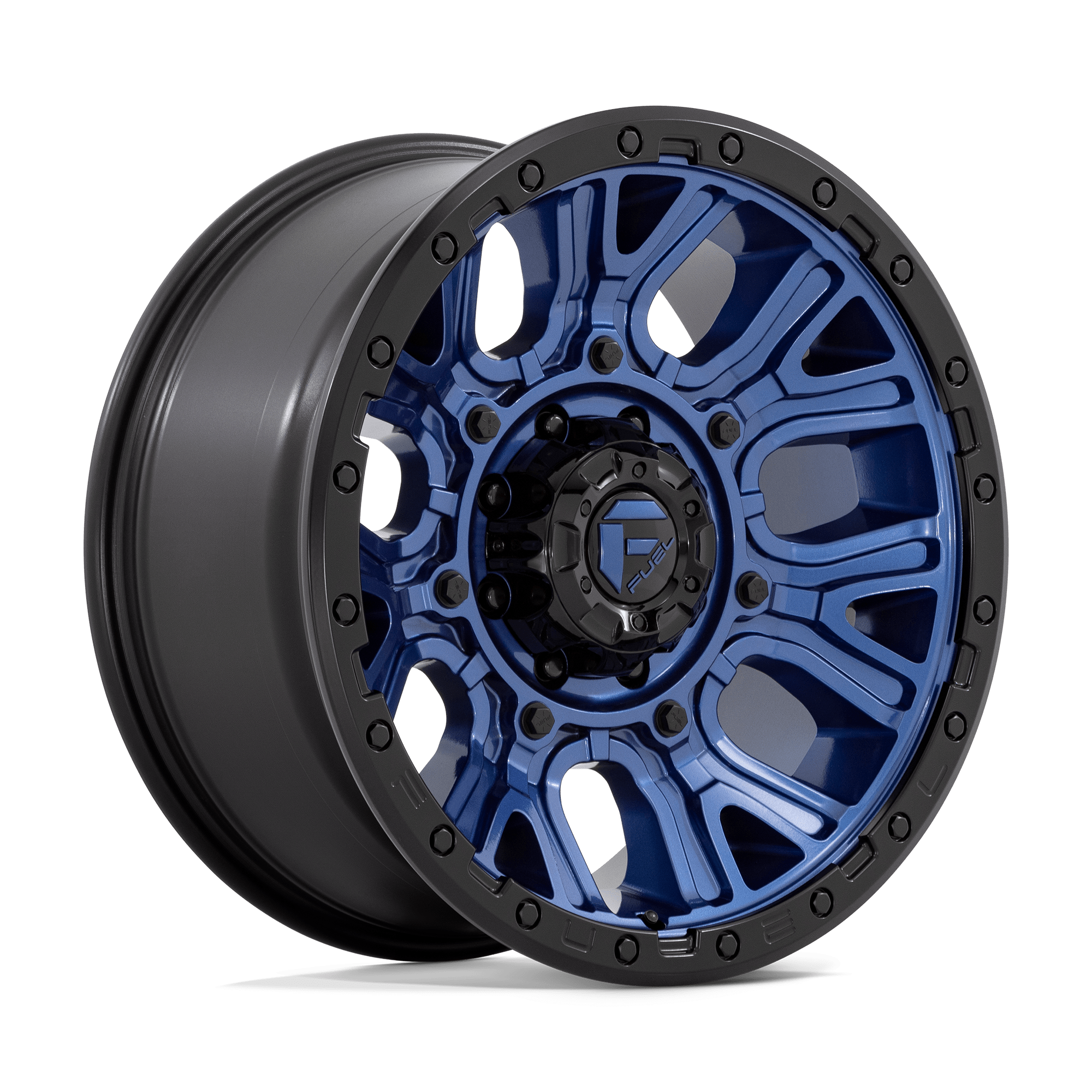 FUEL D827 20X9 8X170 DK-BLUE BLK-RG 1MM