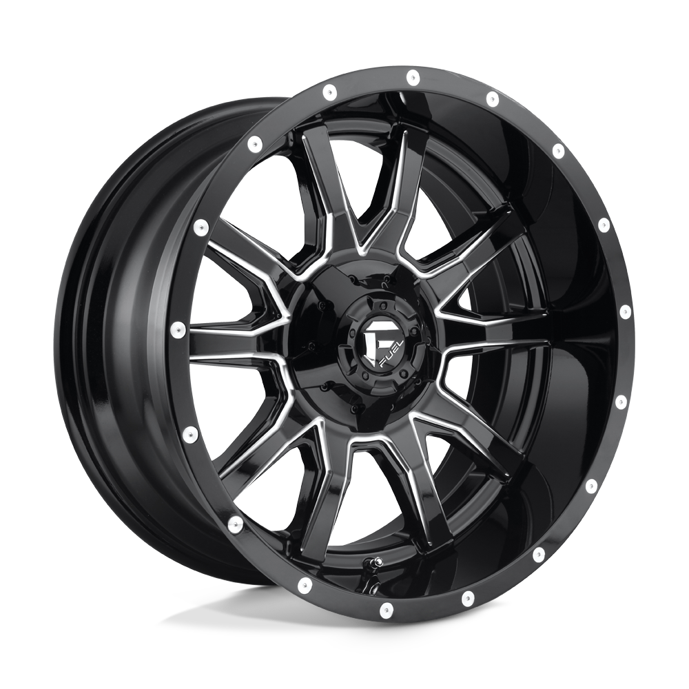 FUEL D627 20X10 6X135/5.5 GL-BLK-MIL -19MM