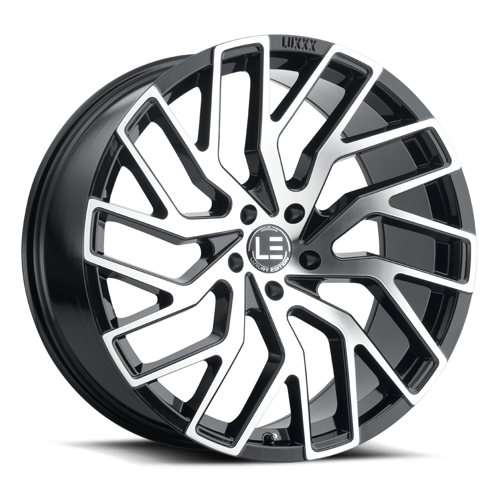 LUXLE5 20X9 6X120 +25 66.9 Gloss Black Machined